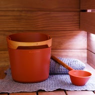 Harvia Badstusett Helmi Rød - Terracotta
