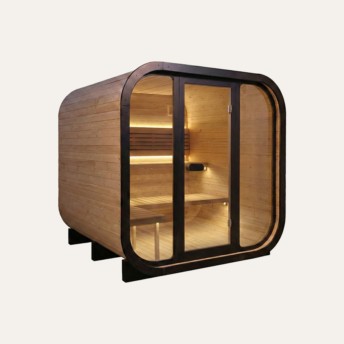 Sollie Kube Stor,  klart glass