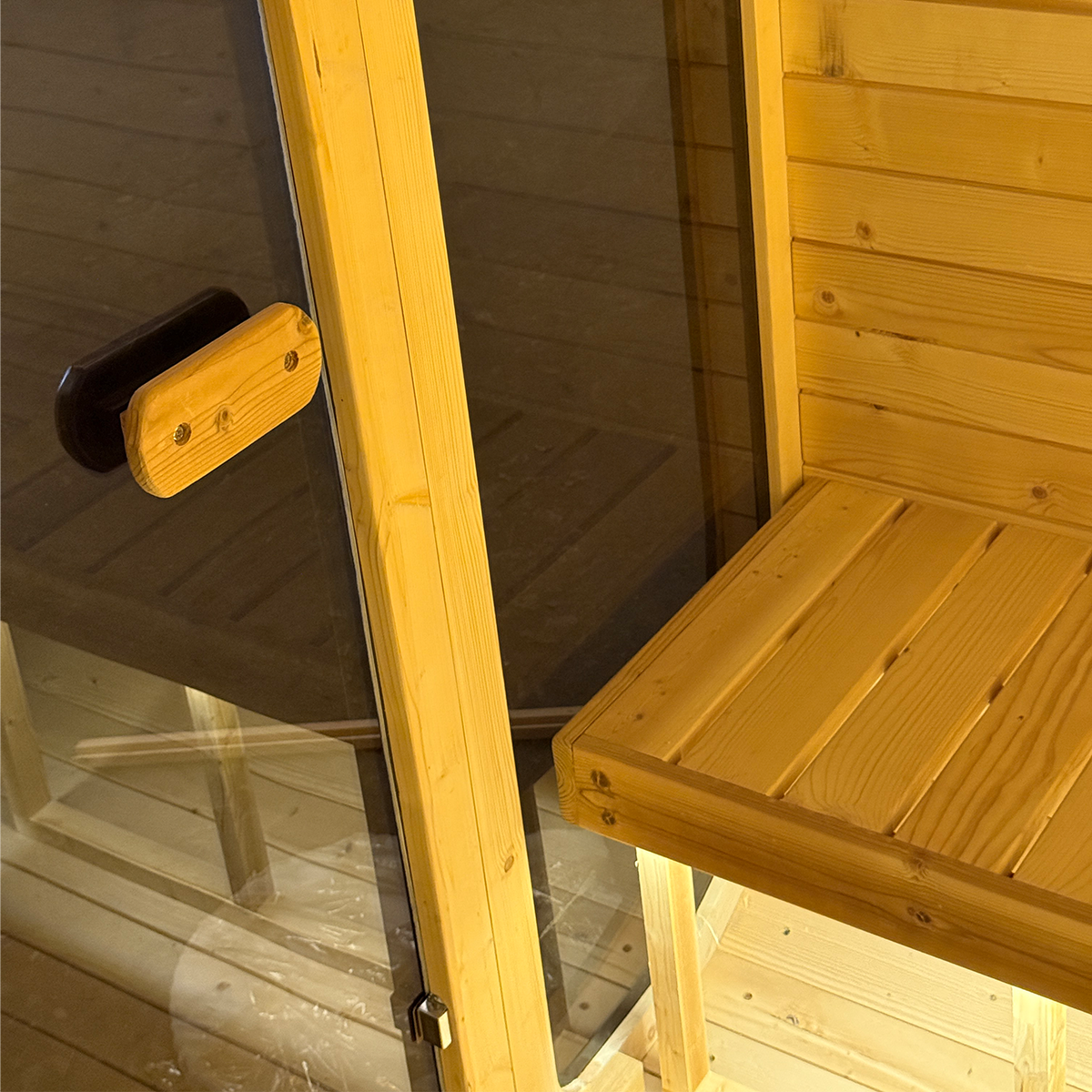 Sollie Kube Stor,  klart glass