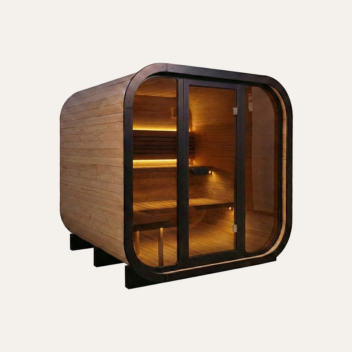 Sollie Kube Stor,  sotet glass